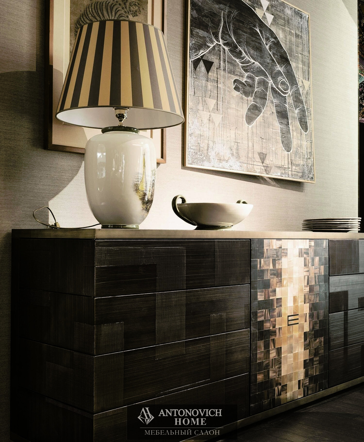 Etro Home Interiors Aleppo Dining Room, view 13