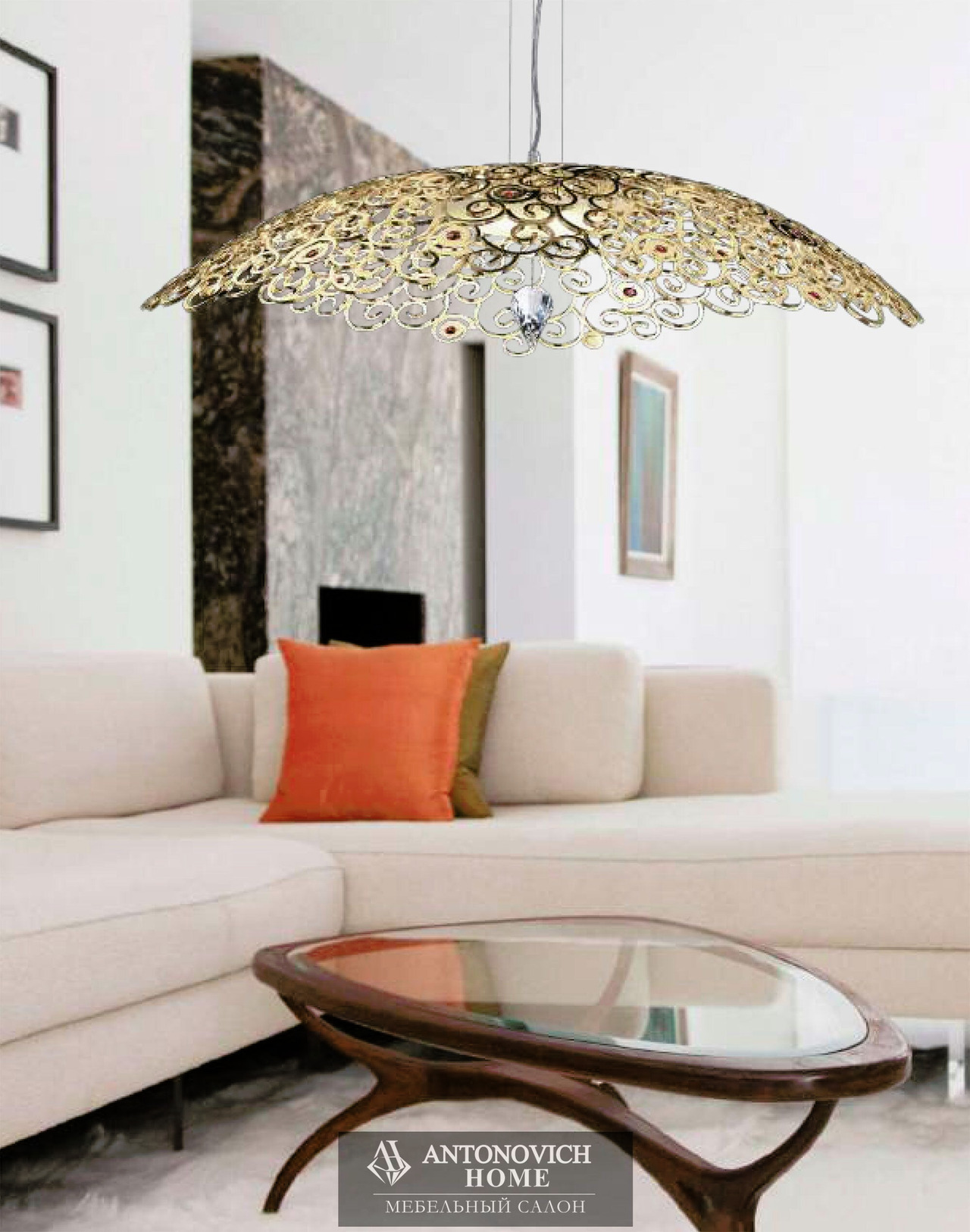 IDL Crystal Marine Chandelier, view 3