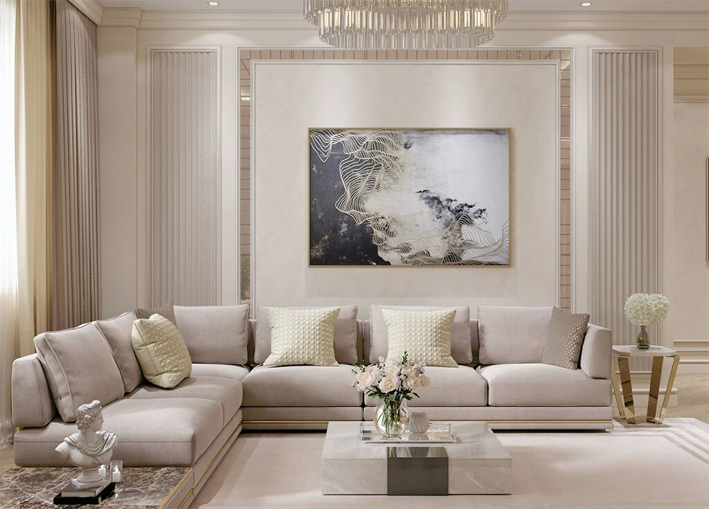 KEOMA Living Room in a Luxury Antonovich Design Project