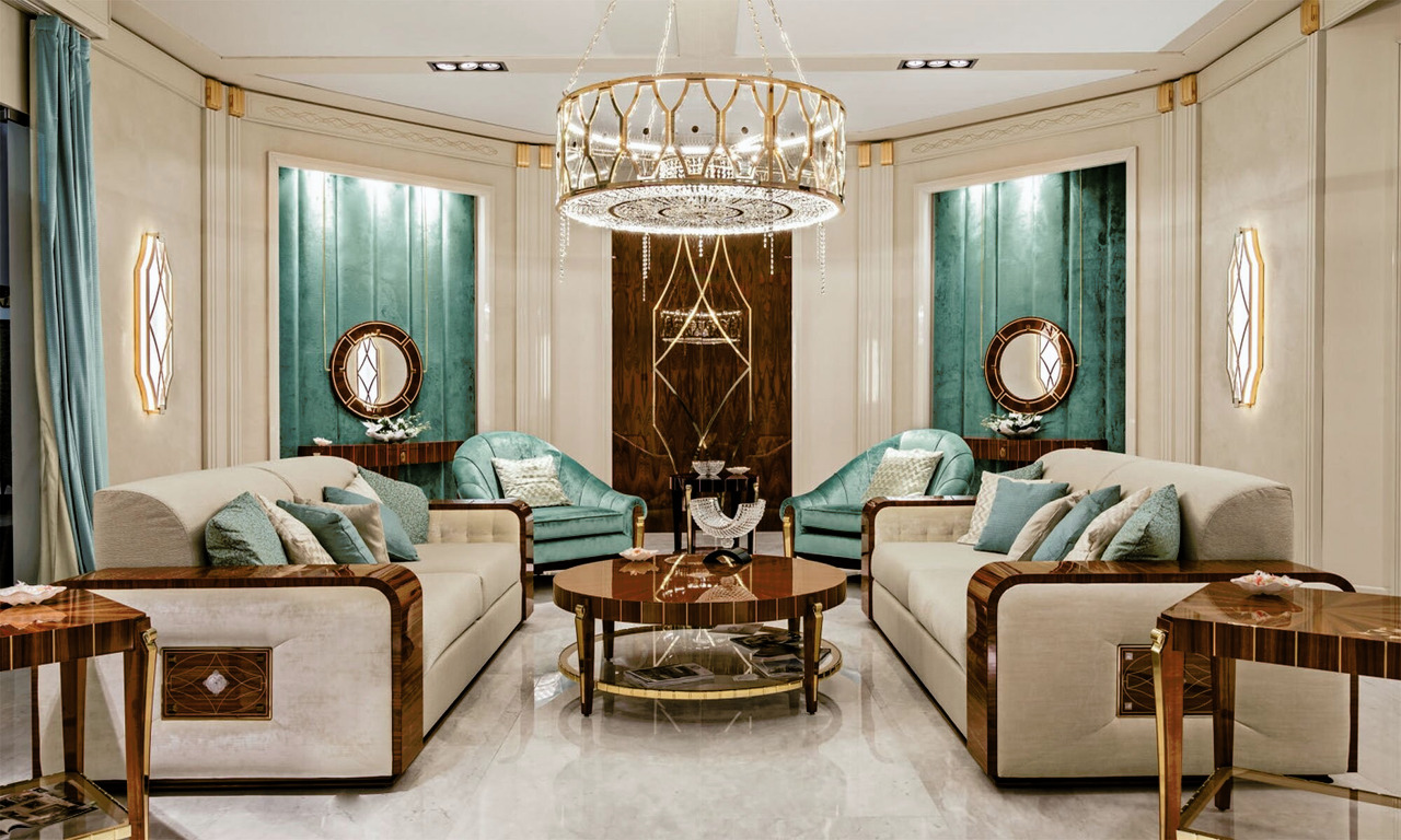 Bianchini Cafedesart Living Room in Rosewood