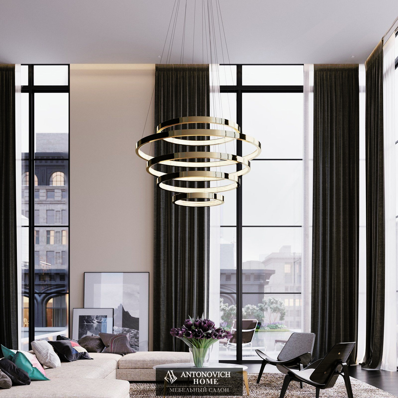 Cameron Design House Aura Taso Chandelier, view 4