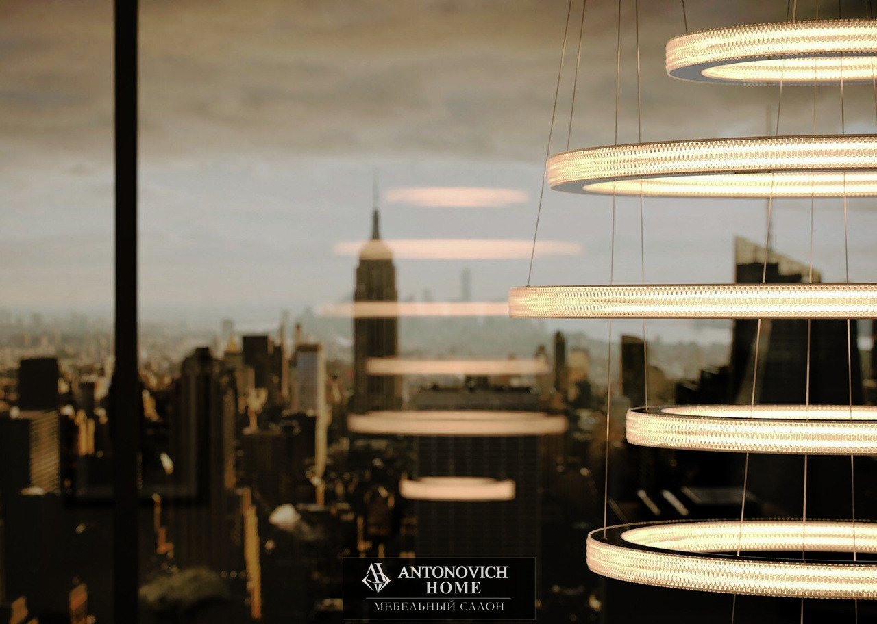 Cameron Design House Salo Elama and Salo Lunar Chandeliers, view 2