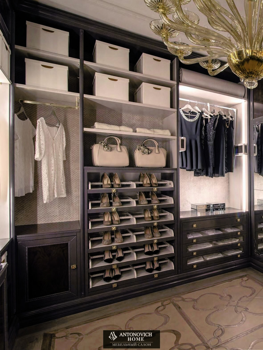 Pregno Way Of Life Dark Walk-In Wardrobe, view 3