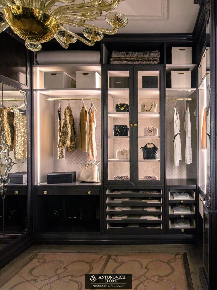 Pregno Way Of Life Dark Walk-In Wardrobe, view 7