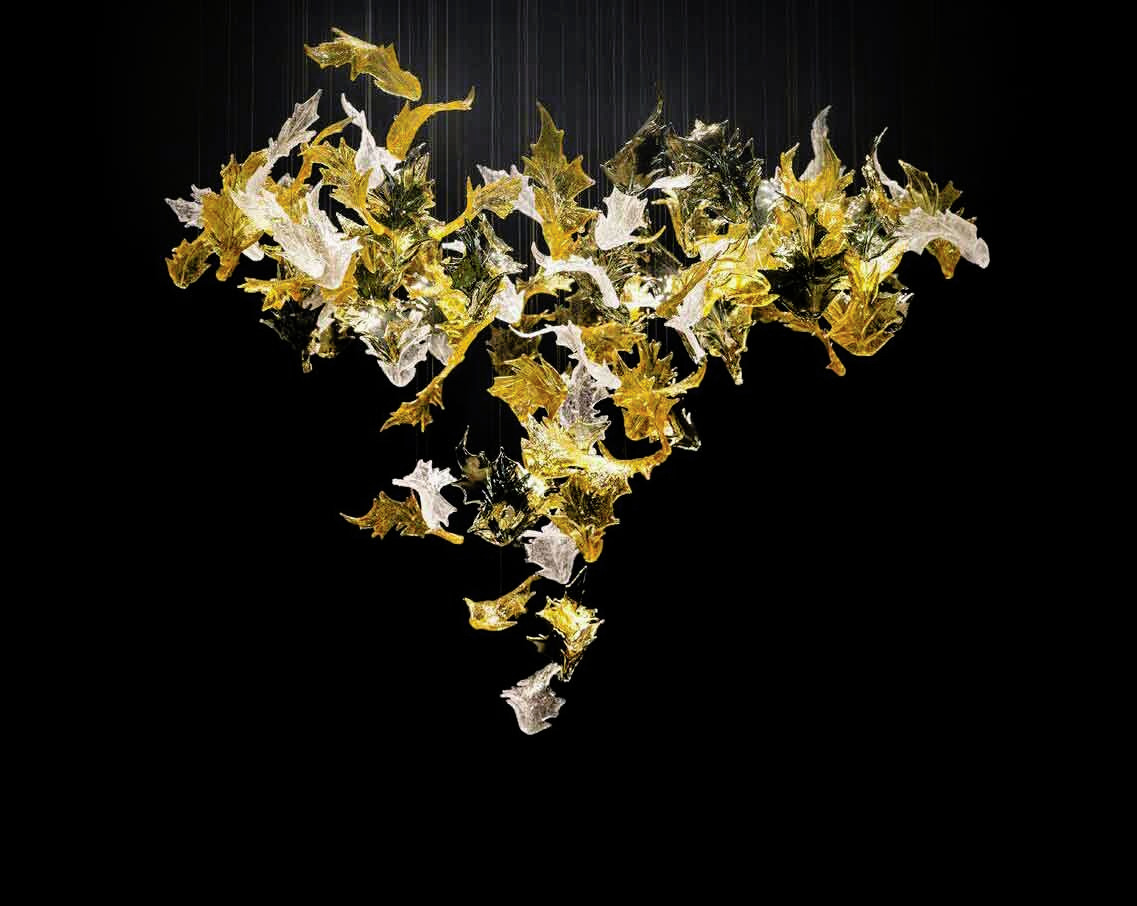 Sans Souci Flying Leaves Chandelier