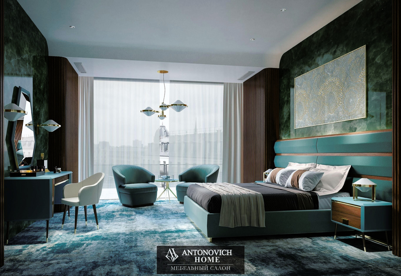 Domus Diamond Contemporary Bedroom, view 4