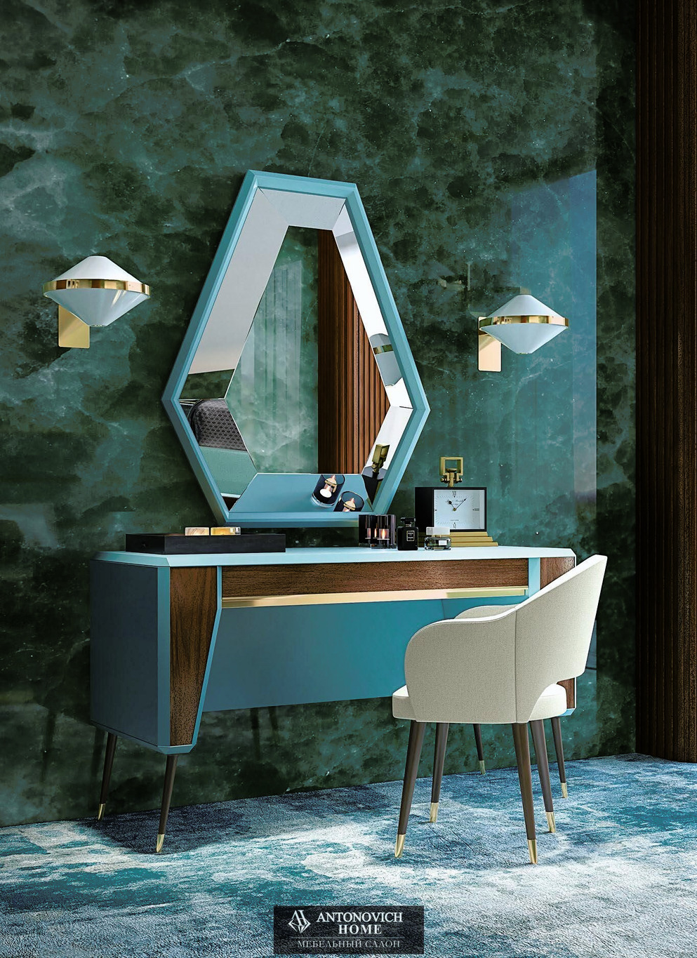 Domus Diamond Contemporary Bedroom, view 3
