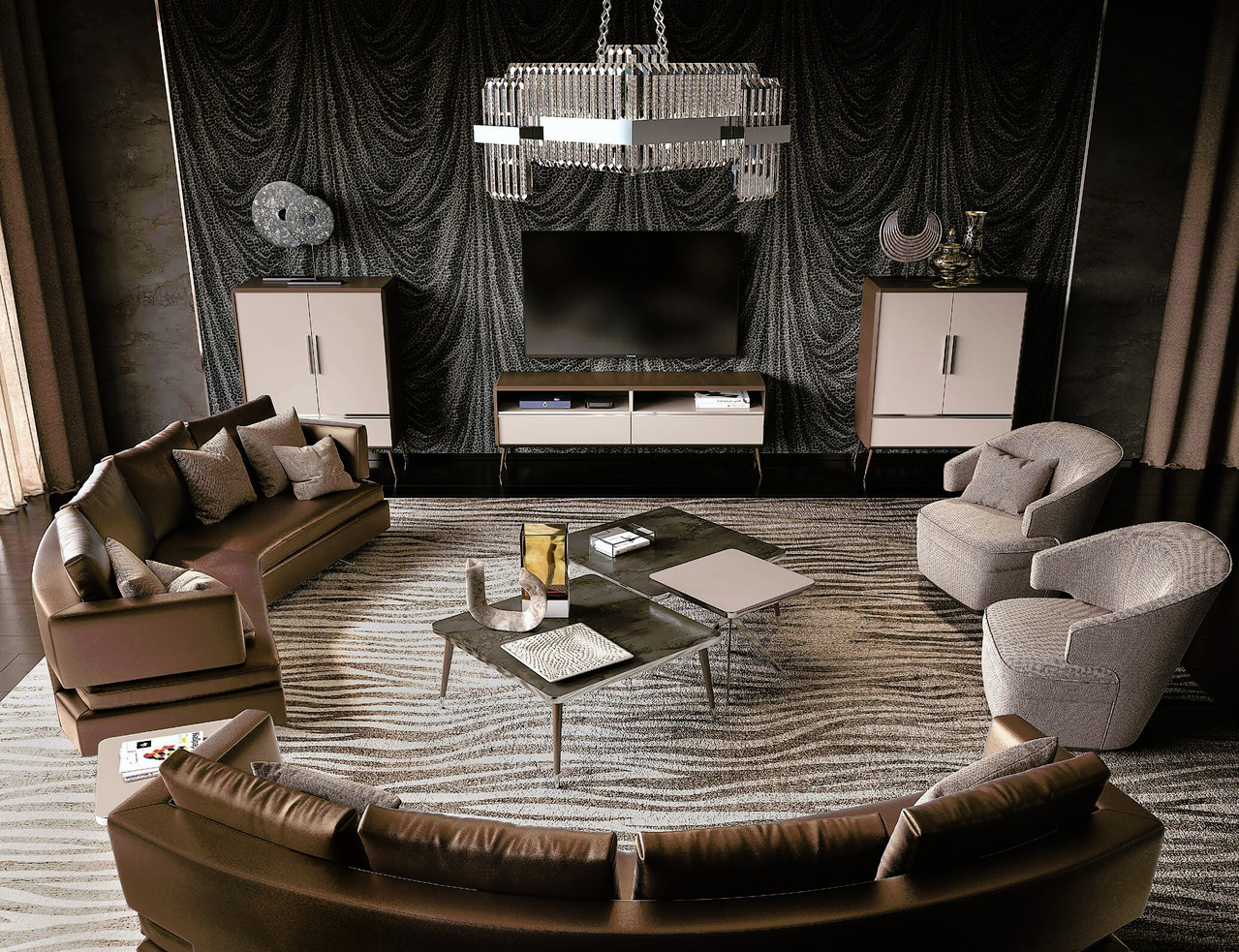 Domus Majestic Contemporary Living Room
