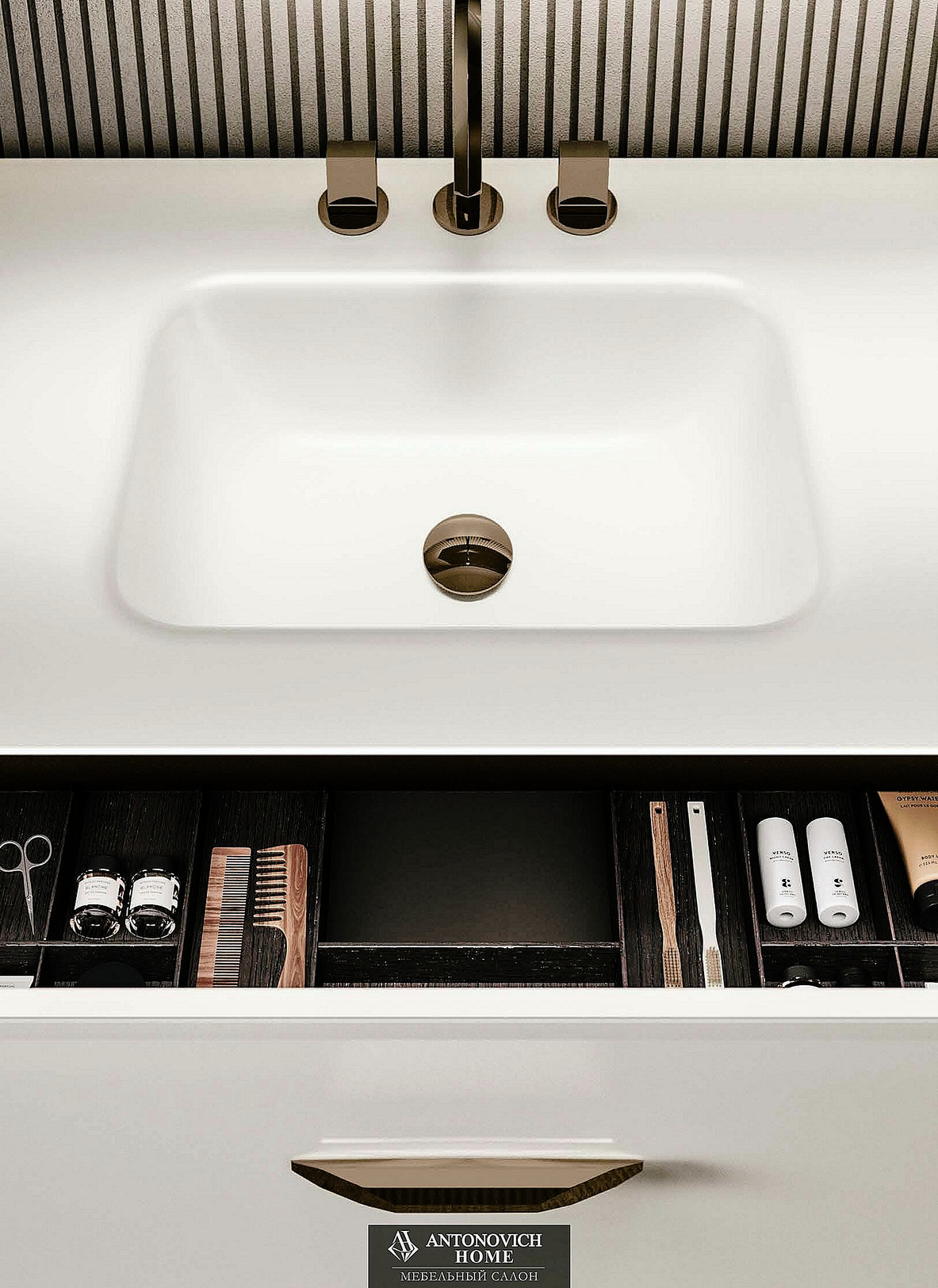 Hilton 03 Bathroom Furniture by Vitage (Milldue edition), view 4