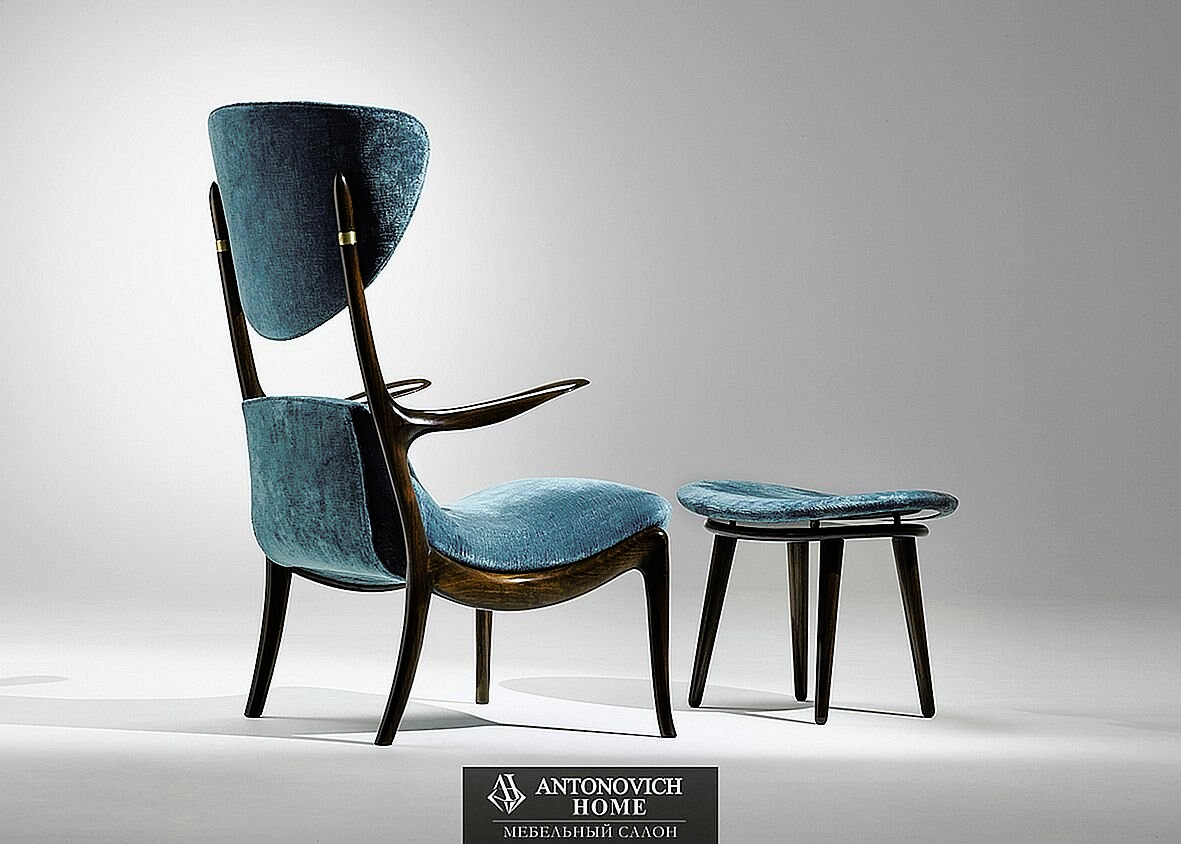 Star Treck Armchair and Pouf by Ceccotti Collezioni, view 7