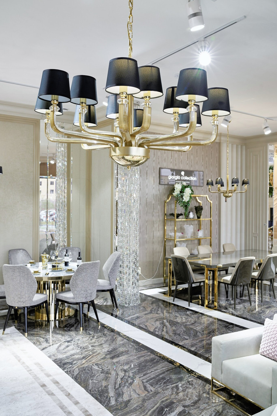 Iris Cristal SANTORINI Crystal Chandelier, view 2