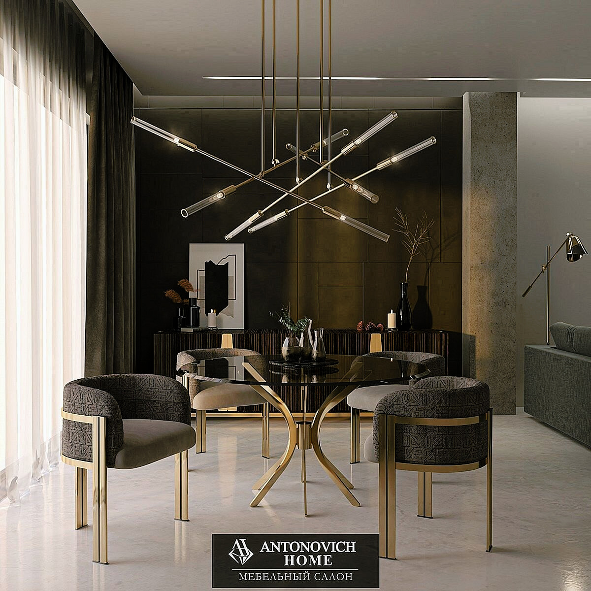 Labics Chandelier by Castro Lighting, view 4
