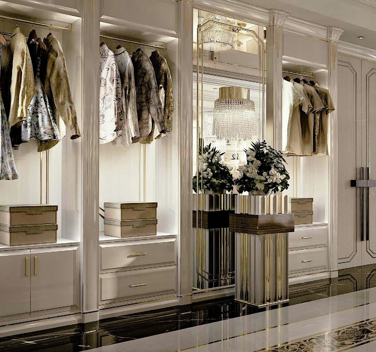Tessarolo Walk-In Wardrobe Furniture