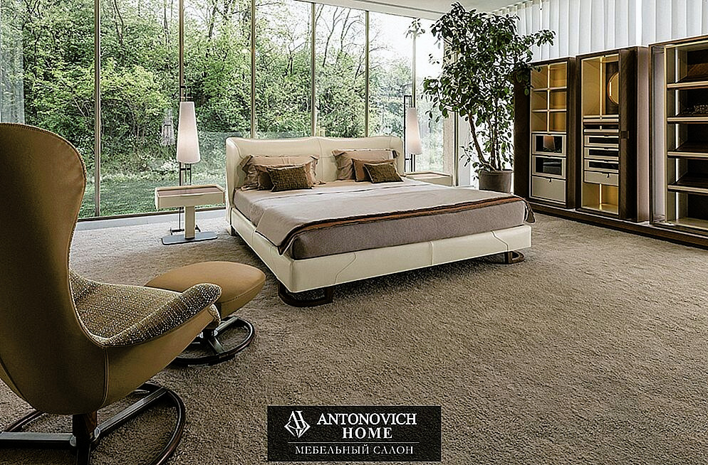 Giorgetti Corium Leather Bed, view 4