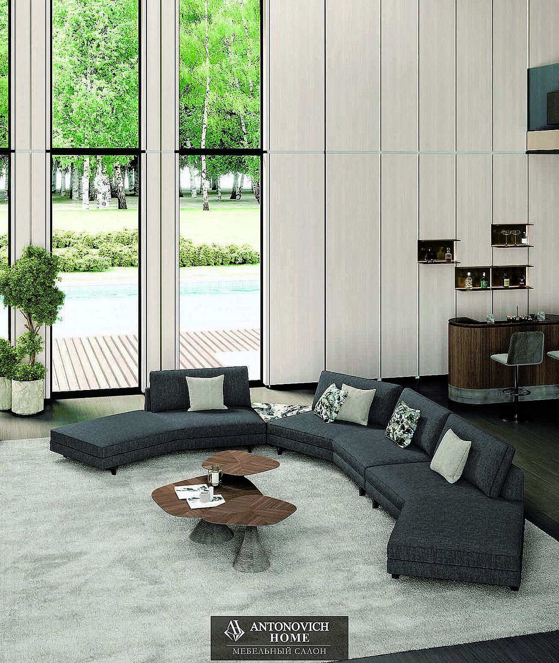 Ceppi Evergreen 4 Living Room, view 3