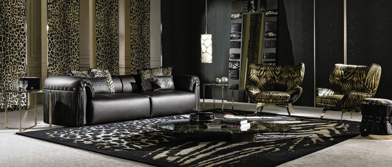 Roberto Cavalli Home Living Room Collection, Salone del Mobile Milan 2022