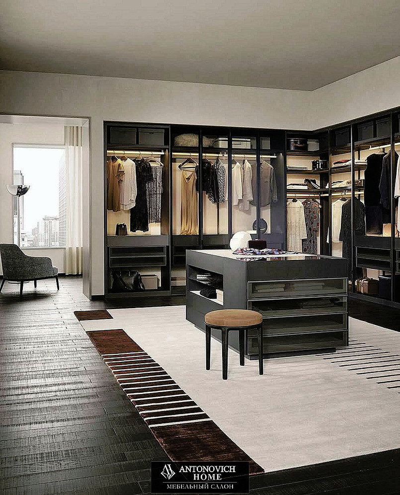 Poliform Senzafine Walk-In Wardrobe System, view 8