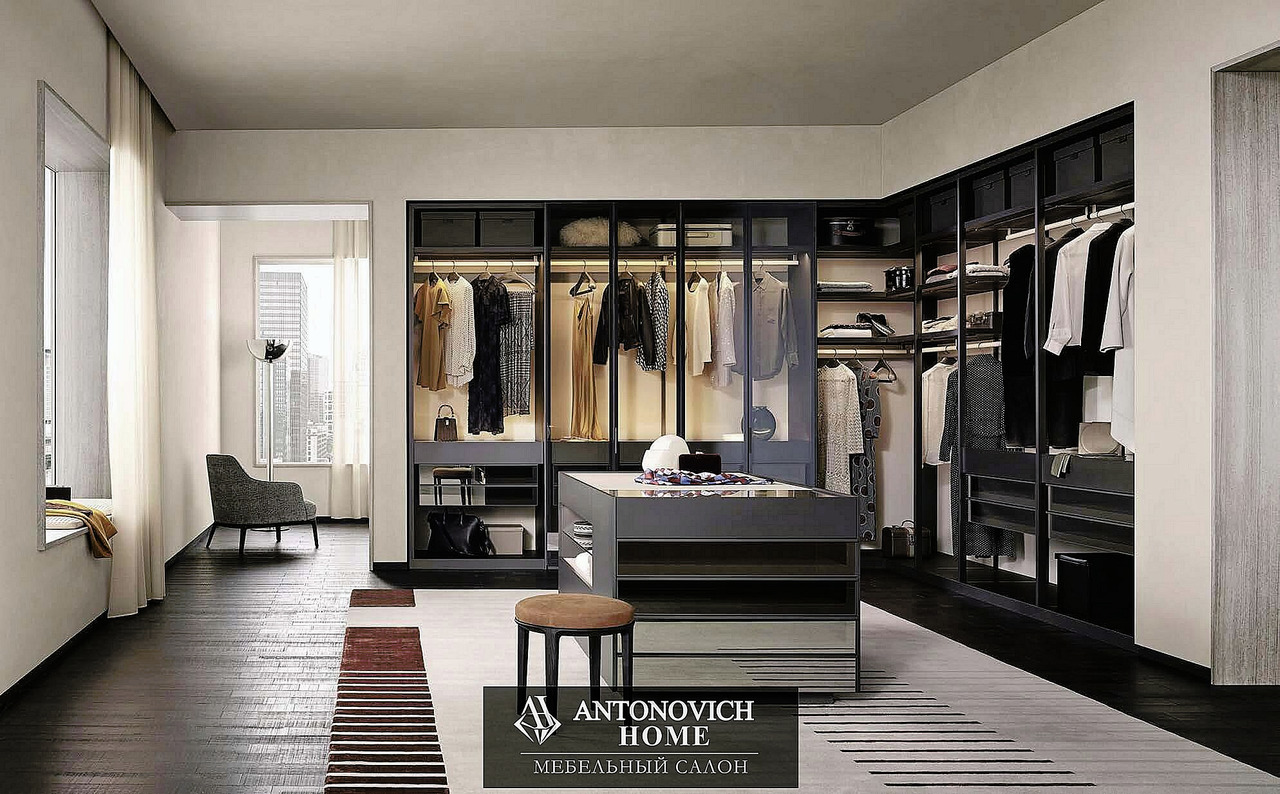 Poliform Senzafine Walk-In Wardrobe System, view 11
