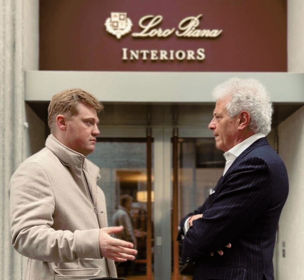 dmytro korotchuk Дмитрий Коротчук, руководитель Antonovych Home и Luca Zani, представитель компании Loro Piana Interiors