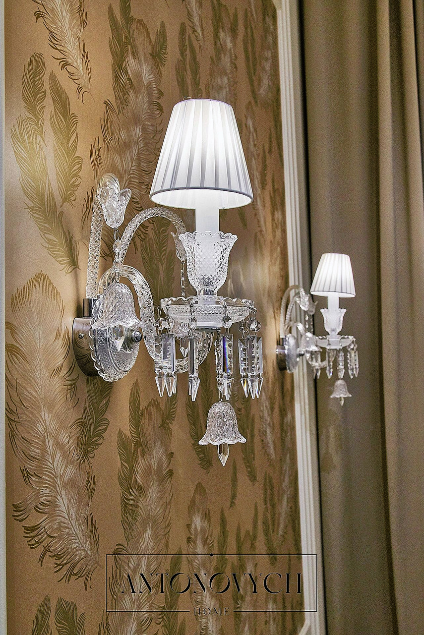 Crystal Wall Lights with Shades, view 2