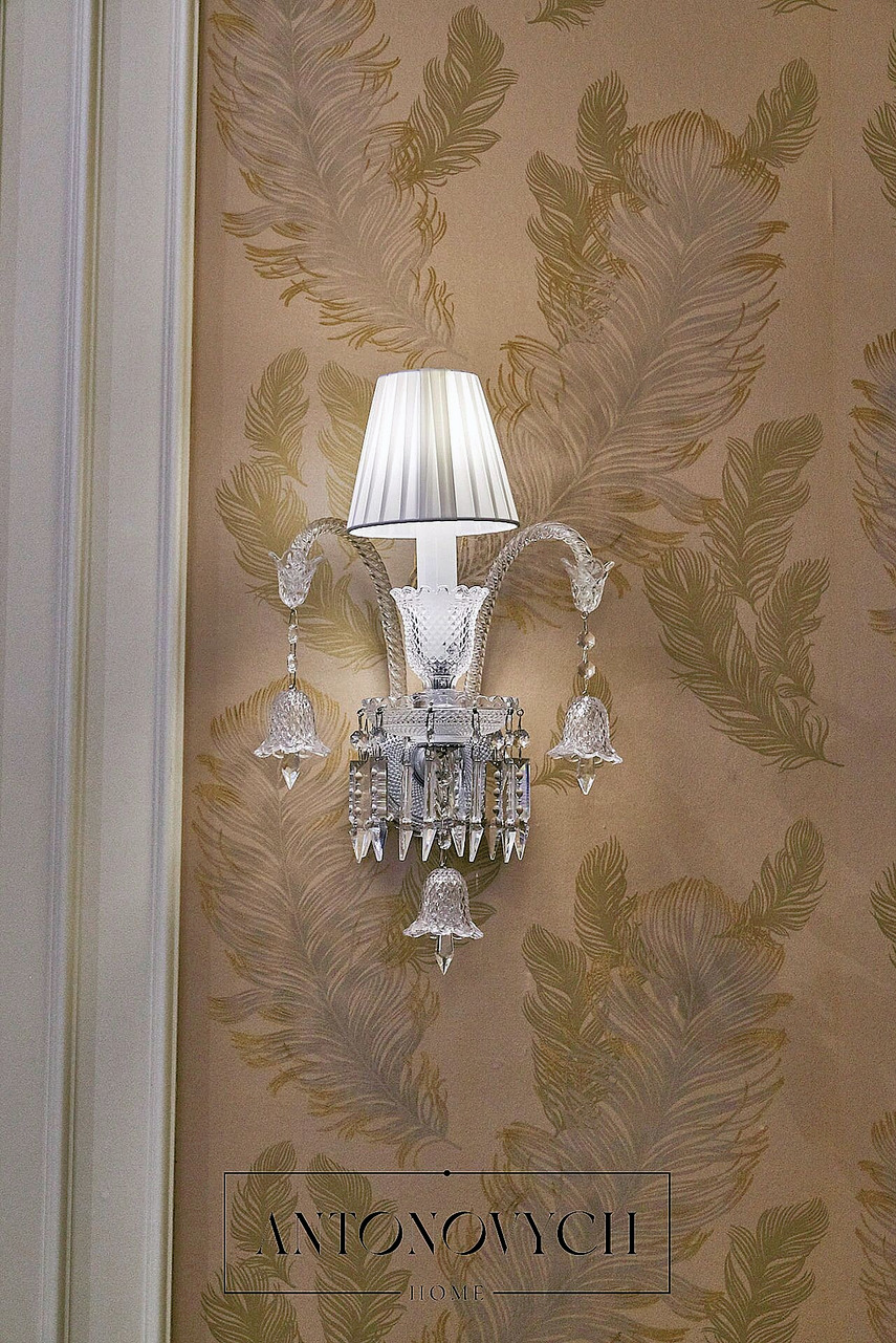 Crystal Wall Lights with Shades, view 4