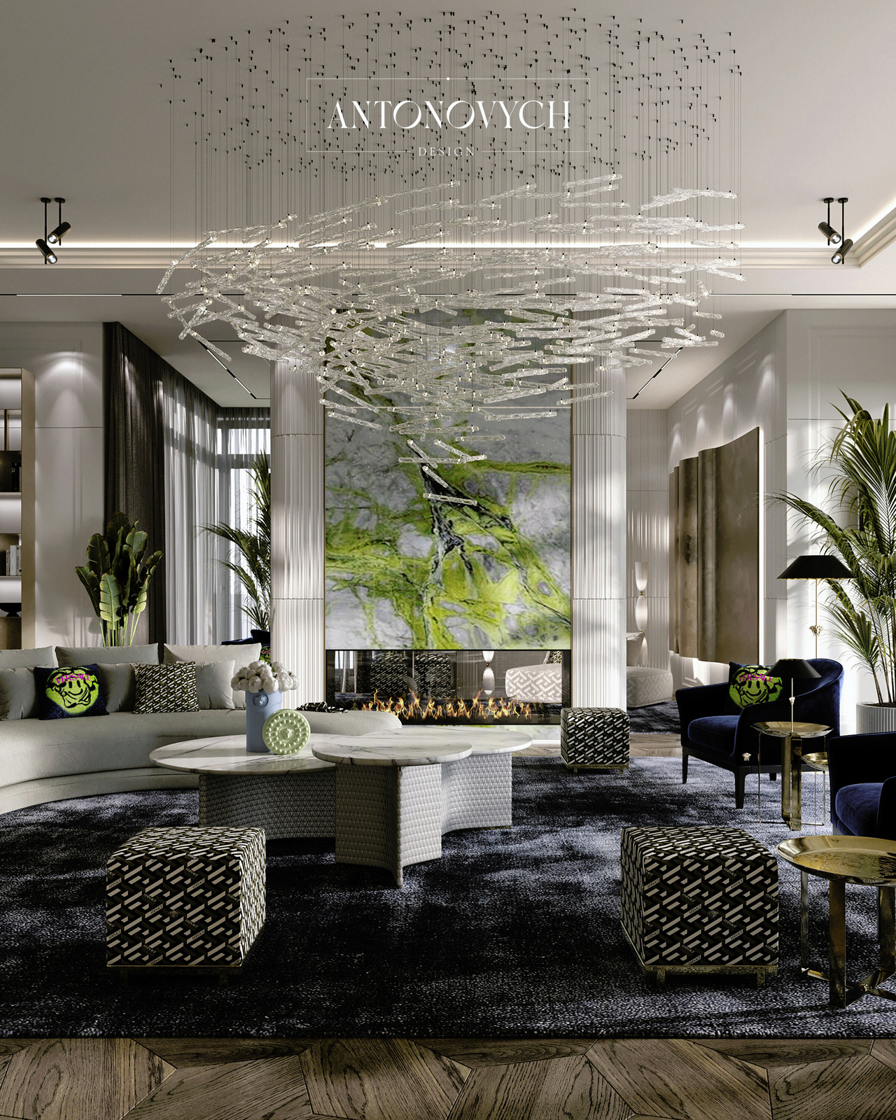 Versace Home Living Room Furniture, view 15