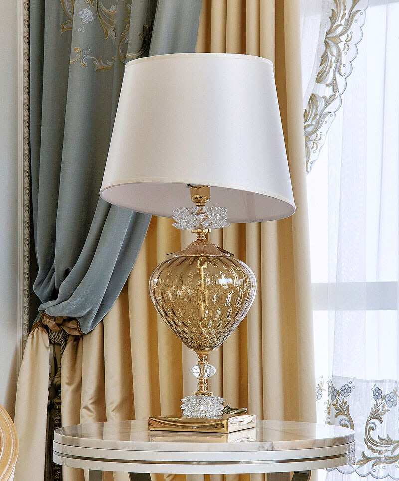 Table Lamp with Fabric Shades