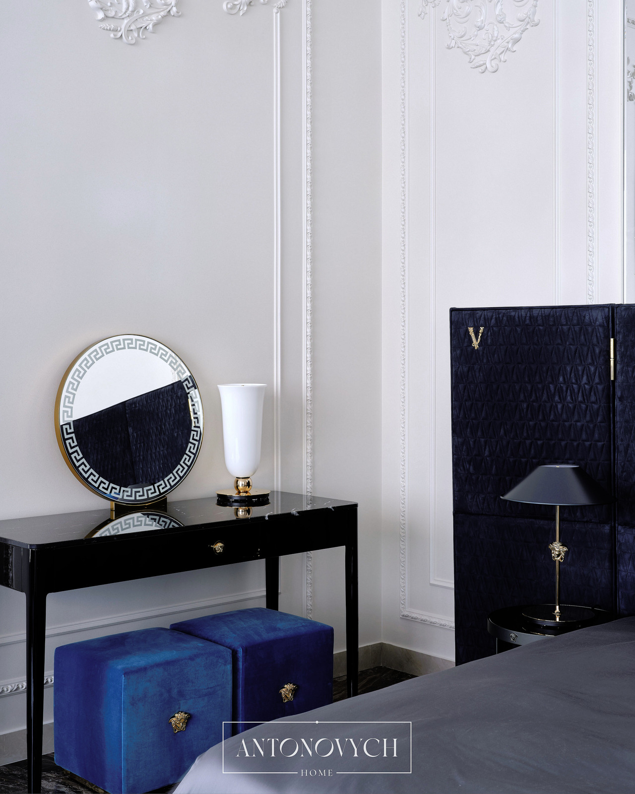 Versace Home Goddess Floor Lamp and Table Lamp, view 4