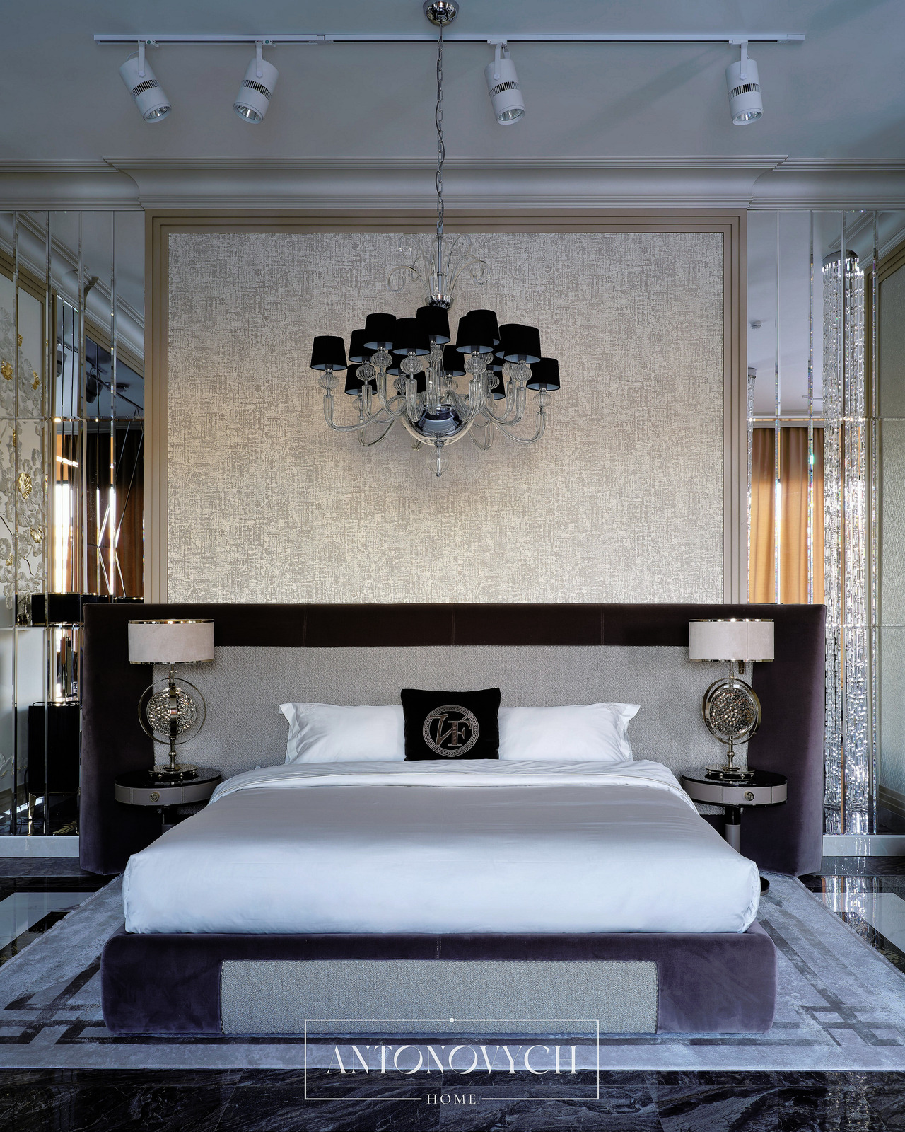 Vittoria Frigerio Bed and Bedside Table, view 2