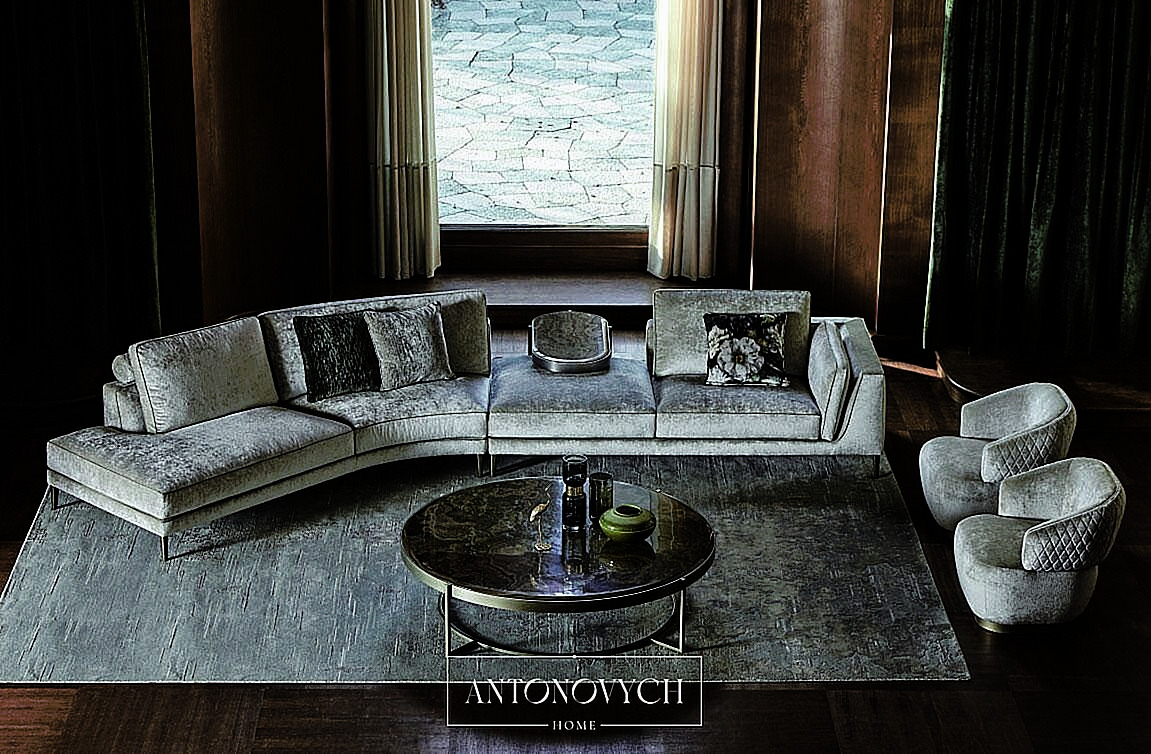 Angelo Cappellini Opera Contemporary Ferdinand Living Room, view 14