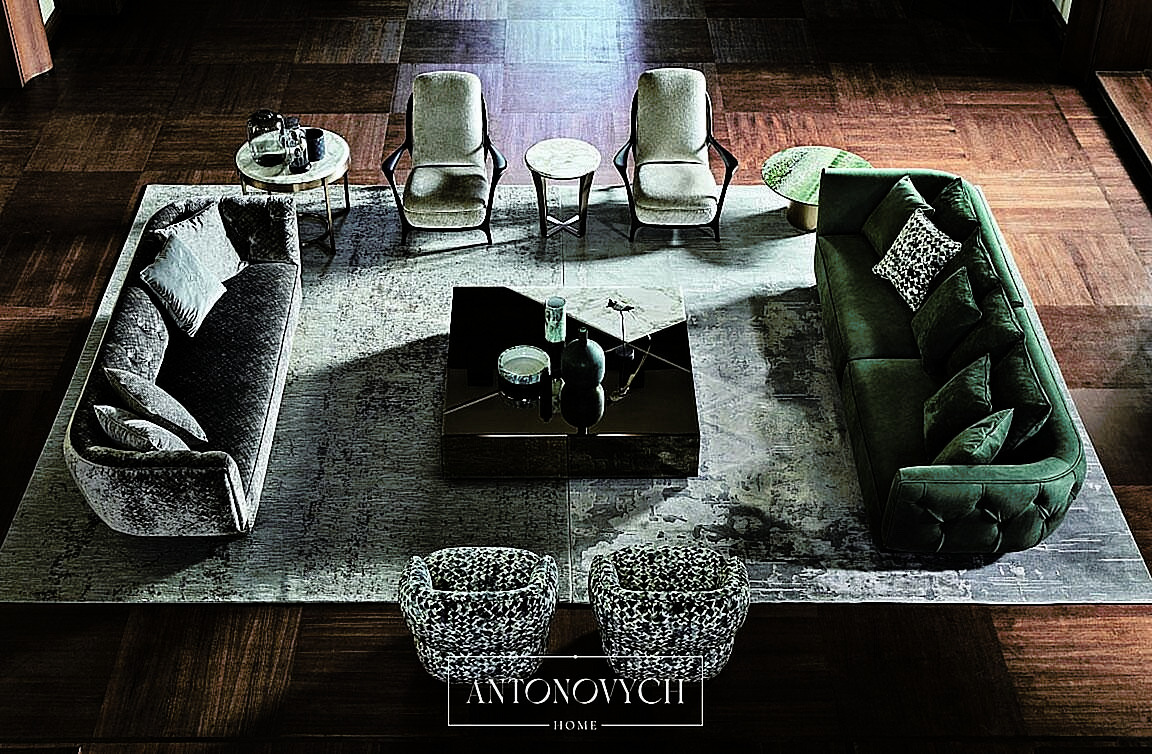 Angelo Cappellini Opera Contemporary Simon Living Room, view 2
