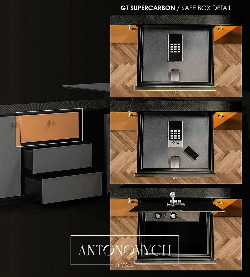 Tonino Lamborghini Casa GT Supercarbon Office, view 13