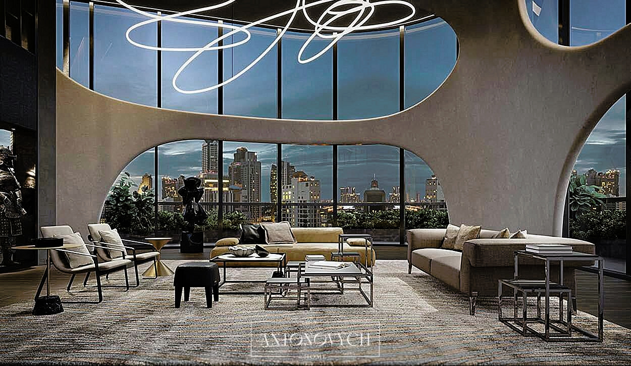 Gianfranco Ferre Home Gallerist 2 Living Room, view 5
