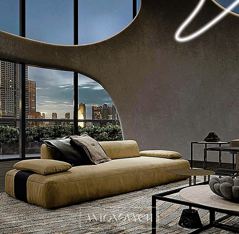 Gianfranco Ferre Home Gallerist 2 Living Room, view 2