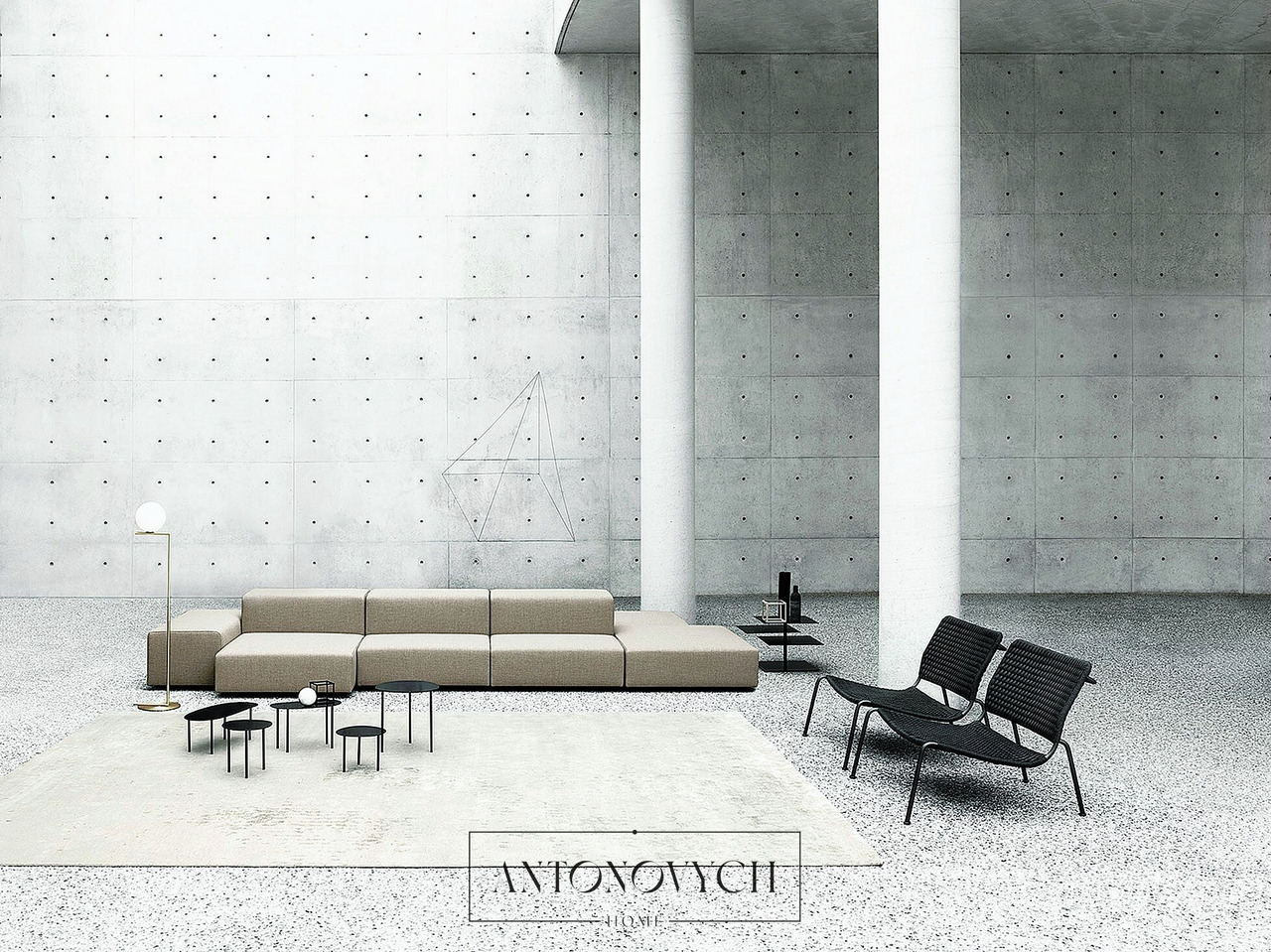 Living Divani Extra Wall Sofa, view 5
