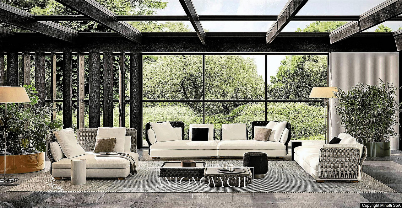Minotti Amii Outdoor Sofa, view 6
