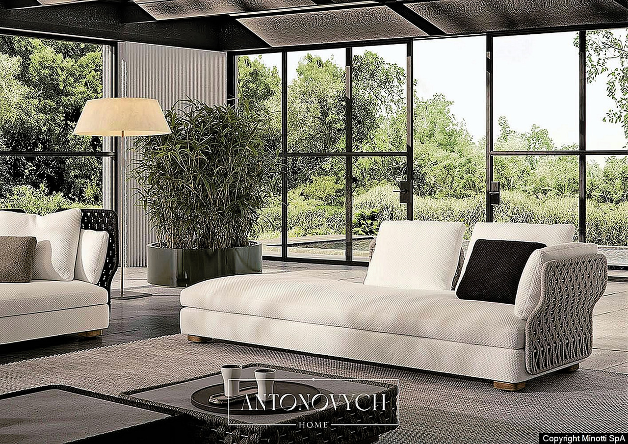 Minotti Amii Outdoor Sofa, view 3