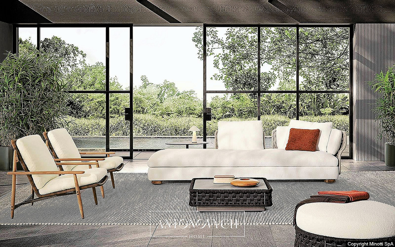 Minotti Amii Outdoor Sofa, view 5