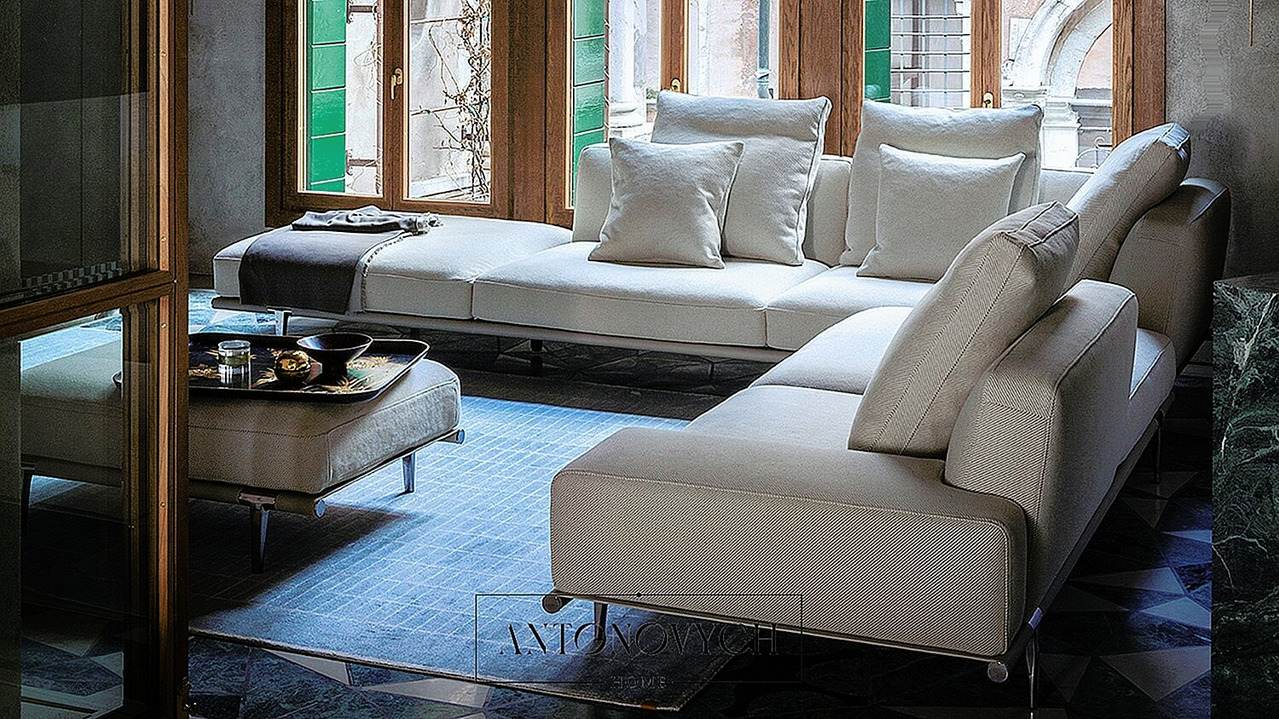 Poltrona Frau Let it Be Sofa, view 3