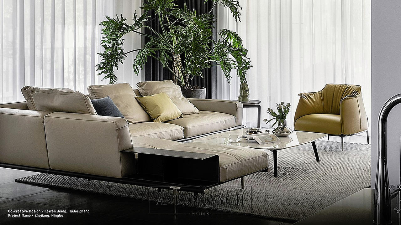 Poltrona Frau Let it Be Sofa, view 4