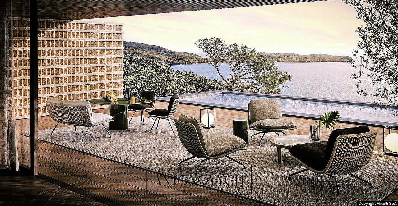 Minotti Pattie Cord Outdoor Furniture, view 3