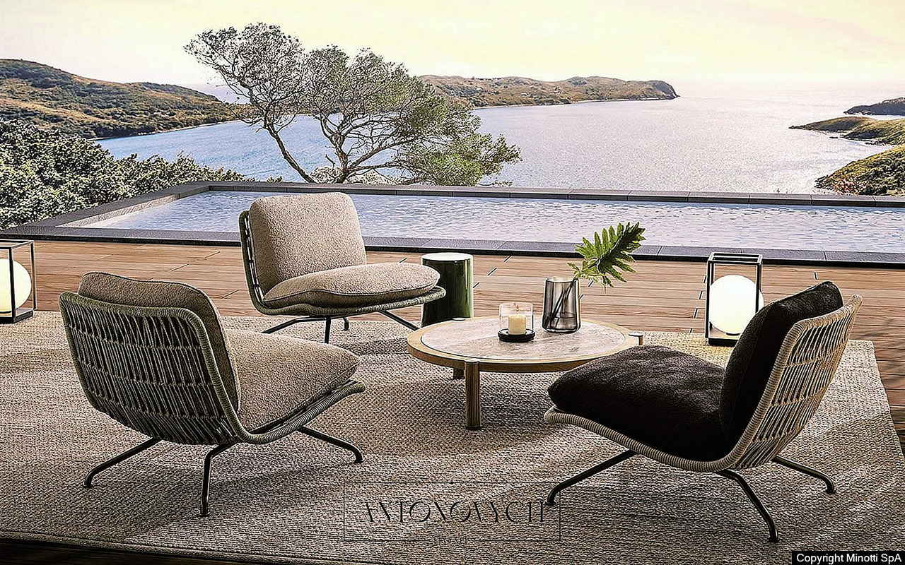 Minotti Pattie Cord Outdoor Furniture, view 4
