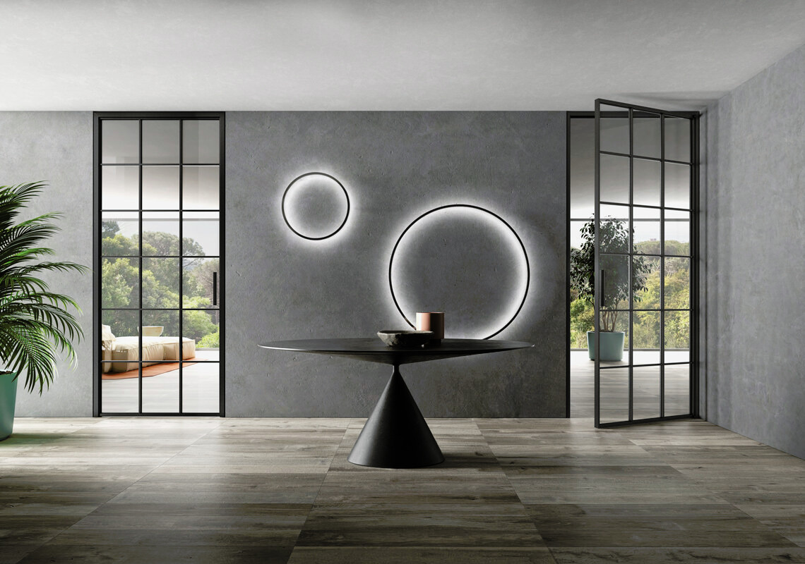 Barausse Tip & Tap Glass and Aluminium Doors