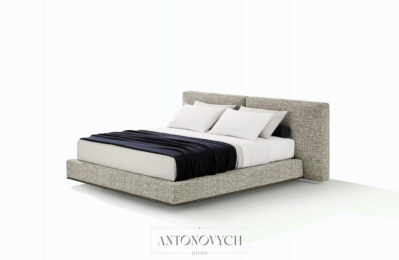 Poliform Brera Bed and Bedside Table, view 4