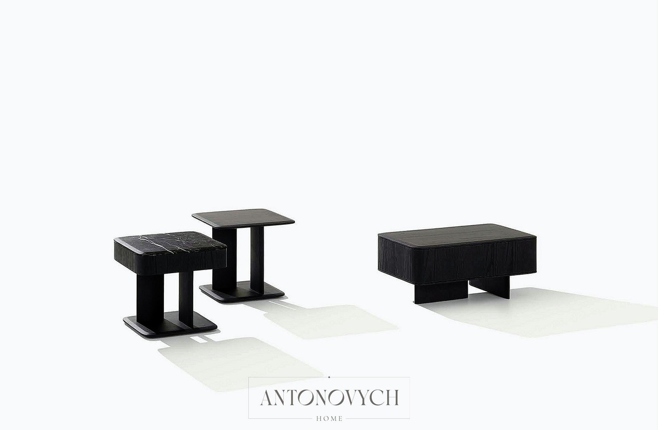 Poliform Brera Bed and Bedside Table, view 5